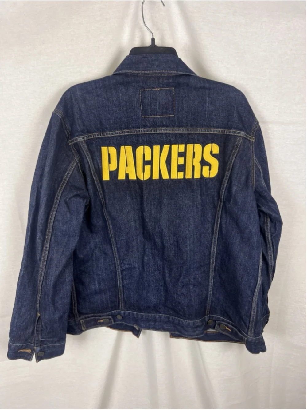 Levi Strauss & Co. Green Bay Packers NFL Blue Denim Jacket Size XL Licensed - Picture 3 of 6